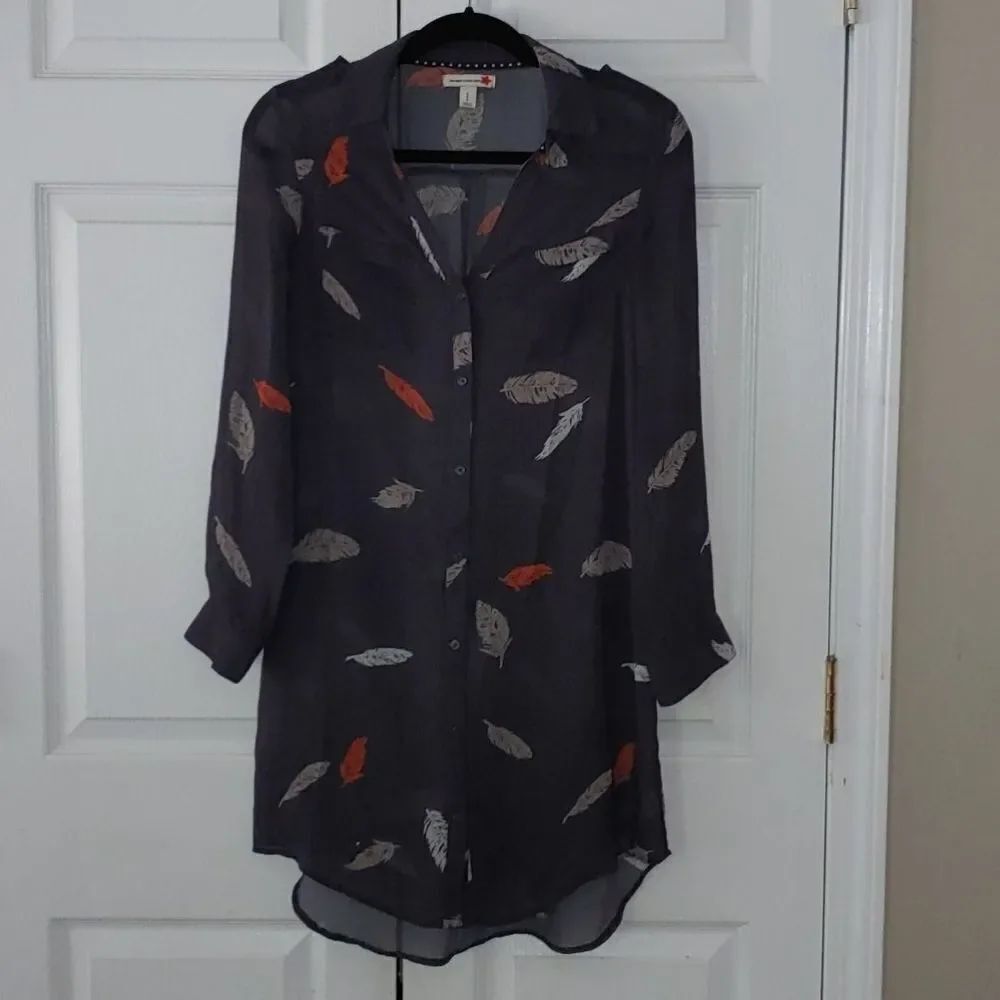 Old Navy StudioSpotlight Button Down Feather Dress